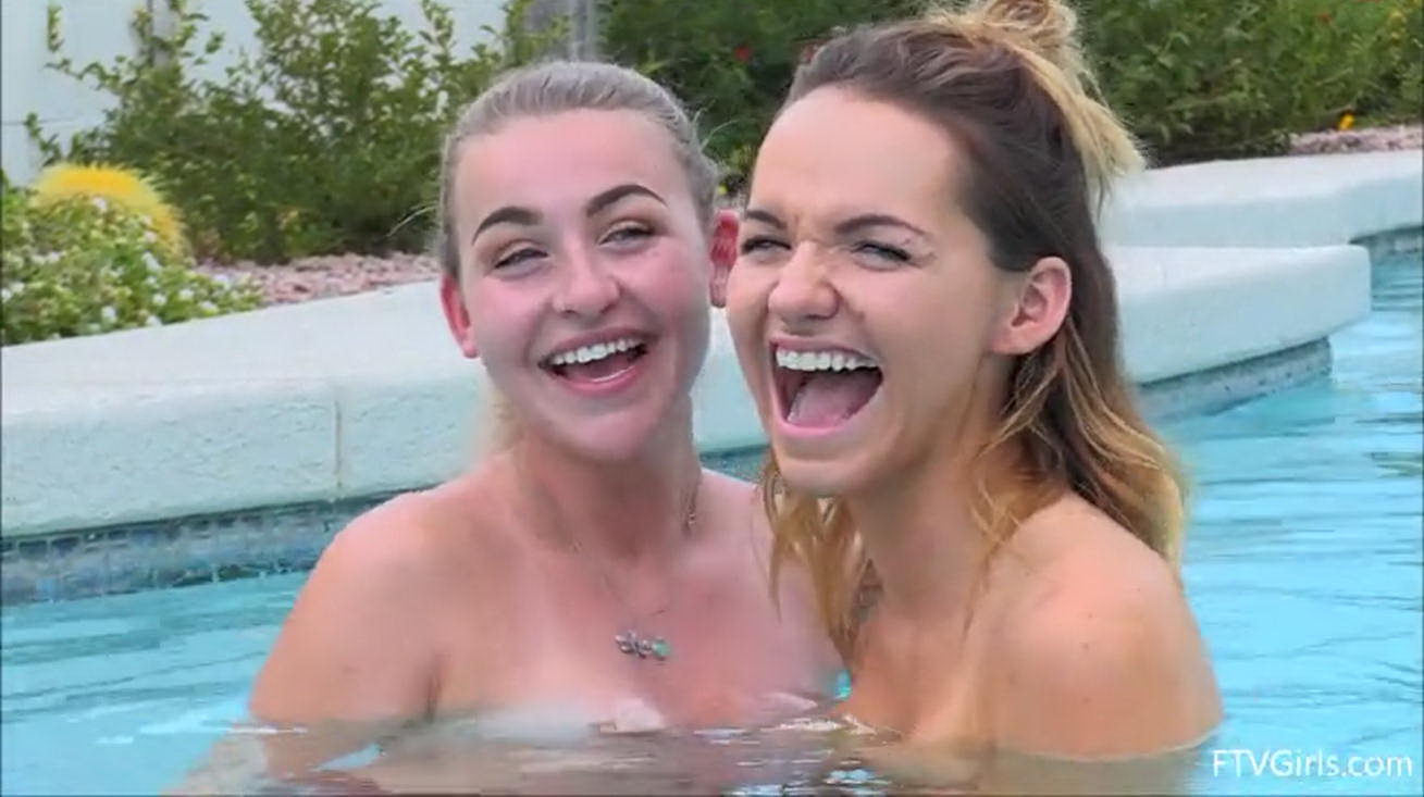 FTV Girls Stella & Charlotte having Fun in Swimming Pool